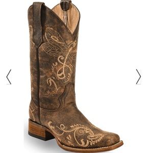 “Circle G” Women’s Dragonfly Cowgirl Boot